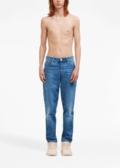 AMI logo-patch straight-leg jeans