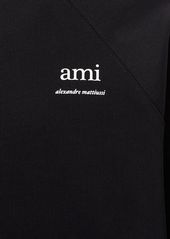 AMI Logo Printed Boxy Sweatshirt