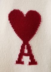 AMI Logo Wool Turtleneck Sweater
