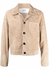 AMI suede buttoned shirt jacket