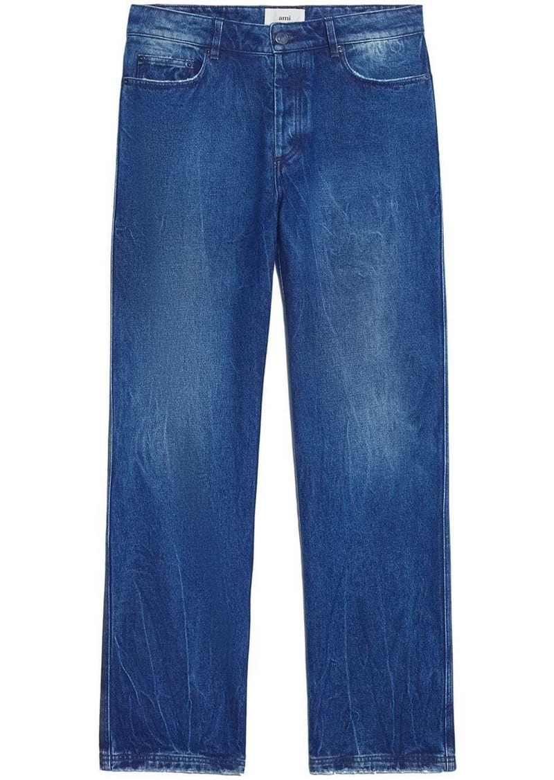 AMI low-rise straight-leg jeans
