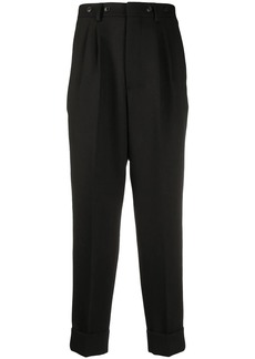 AMI pleated carrot fit trousers