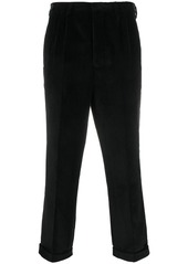 AMI pleated carrot fit trousers
