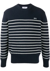 AMI rib-knit striped jumper
