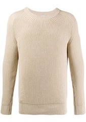 AMI ribbed crew neck knitted sweater