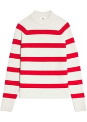 AMI striped knitted jumper