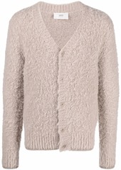 AMI V-neck brushed-knit cardigan