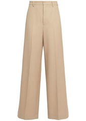 AMI Wide Wool Gabardine Pants