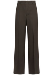 AMI Wide Wool Gabardine Pants