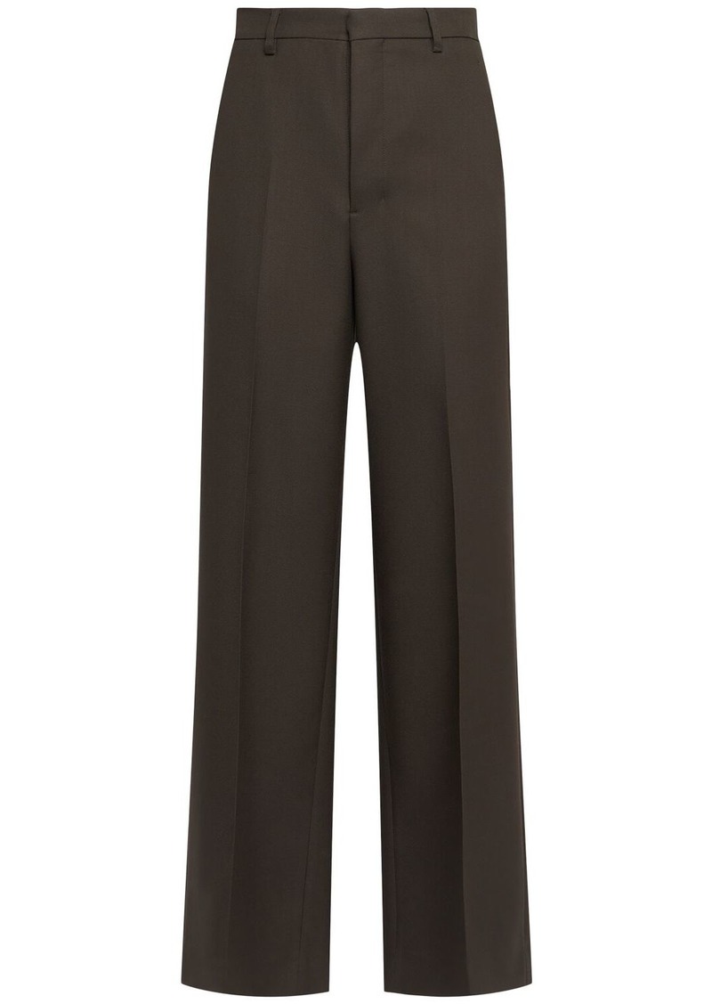 AMI Wide Wool Gabardine Pants