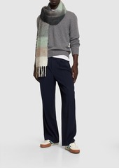 AMI Wool & Viscose Twill Straight Pants