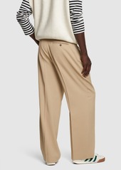 AMI Wool & Viscose Twill Straight Pants