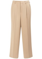 AMI Wool & Viscose Twill Straight Pants