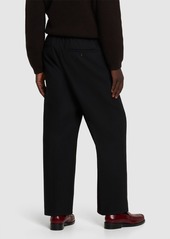 AMI Wool Blend Straight Pants