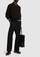 AMI Wool Blend Straight Pants