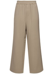 AMI Wool Blend Wide Pants