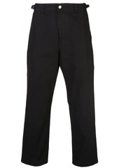 AMI cropped straight fit trousers