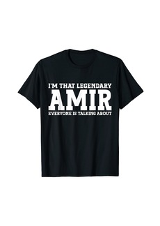 Amir Personal Name Funny Amir T-Shirt