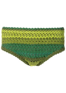 AMIR crochet-knit swimming trunks