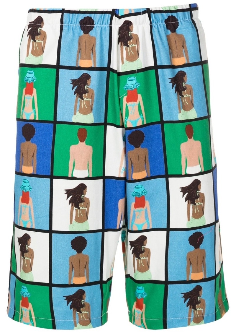AMIR graphic-print bermuda shorts