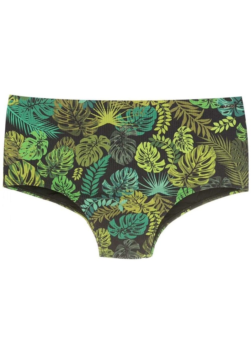 AMIR leaf print swim briefs