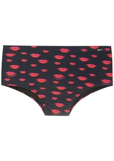 AMIR lip-print swim trunks