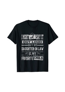 AMIR My Daughter-in-Law is My Favorite Child Father's Day T-Shirt