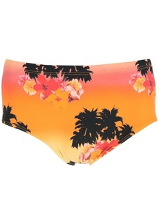 AMIR print Ilha de Hibiscus swimming trunks