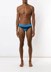 AMIR two-tone high-leg swimming trunks