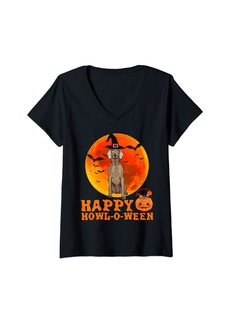 AMO Funny Weimaraner Halloween V-Neck T-Shirt