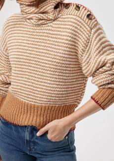 AMO Stefania Sweater In Brown Sugar