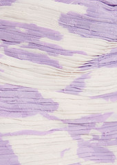 AMUR - Selina floral-print fil coupé chiffon halterneck midi dress - Purple - US 8