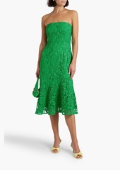 AMUR - Strapless guipure lace midi dress - Green - US 4