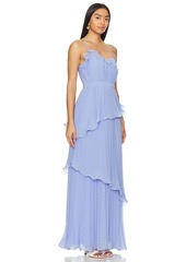 AMUR Cassy Pleated Gown