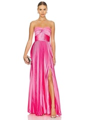 AMUR Stef Pleated Gown