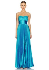 AMUR Stef Pleated Gown