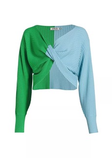 Amur Cruz Merino Wool Colorblock Sweater