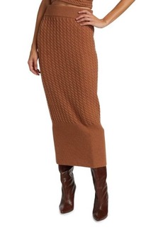Amur Renata Cable Knit Tube Skirt