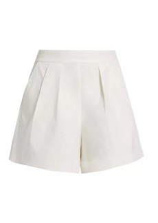 Amur Teri Pleated Cotton Shorts