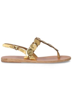 Ancient Greek Sandals 5mm Ilios Metallic Leather Flat Sandals