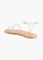 Ancient Greek Sandals - Apli Eleftheria Swarovski crystal-embellished PVC sandals - White - EU 40