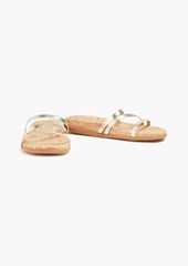 Ancient Greek Sandals - Aspasia metallic leather sandals - Metallic - EU 40