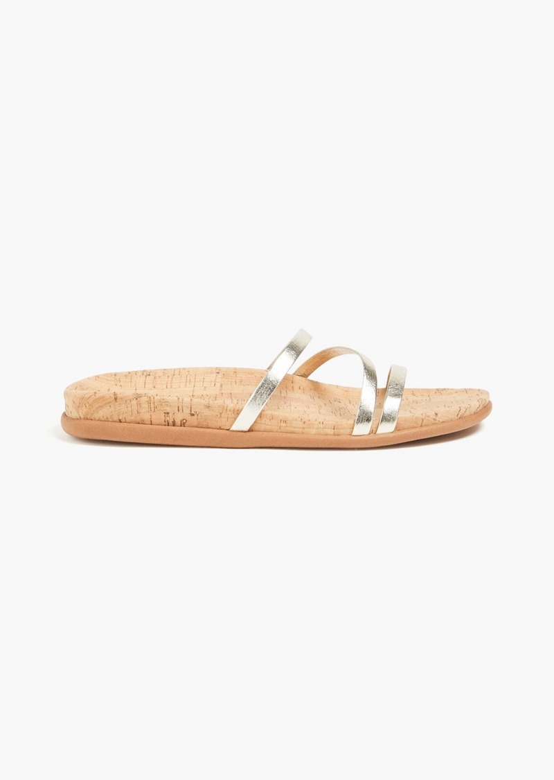 Ancient Greek Sandals - Aspasia metallic leather sandals - Metallic - EU 39