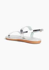 Ancient Greek Sandals - Calamos mirrored-leather slingback sandals - Metallic - EU 36