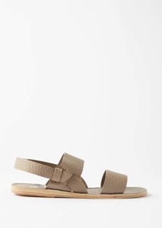 Ancient Greek Sandals - X Monsieur L Cecil Leather Sling-back Sandals - Womens - Beige