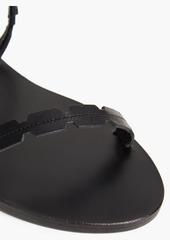 Ancient Greek Sandals - Clio laser-cut leather slingback sandals - Black - EU 37