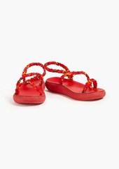 Ancient Greek Sandals - Eleftheria printed woven platform sandals - Red - EU 38