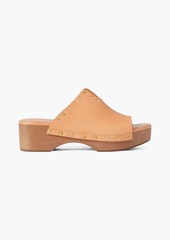 Ancient Greek Sandals - Sagini leather platform clogs - Orange - EU 38