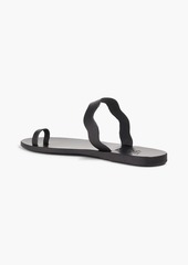 Ancient Greek Sandals - Thasos leather sandals - Black - EU 36