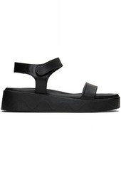 Ancient Greek Sandals Black Salamina Sandals